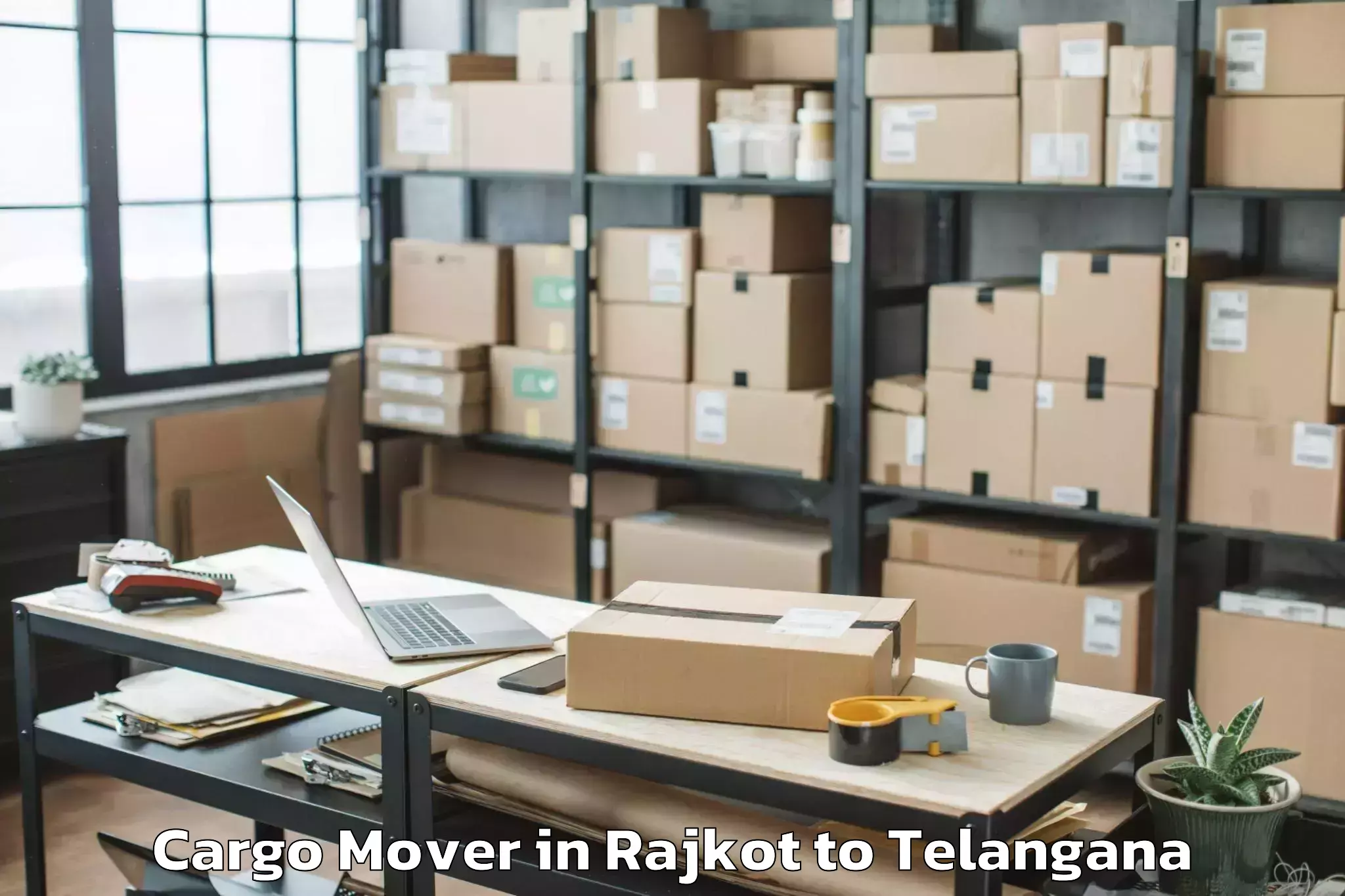 Hassle-Free Rajkot to Ameerpet Cargo Mover